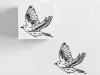 Ponchise Wooden Rubber Stamp - Bird
