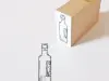 Ponchise Wooden Rubber Stamp - Antique Bottle