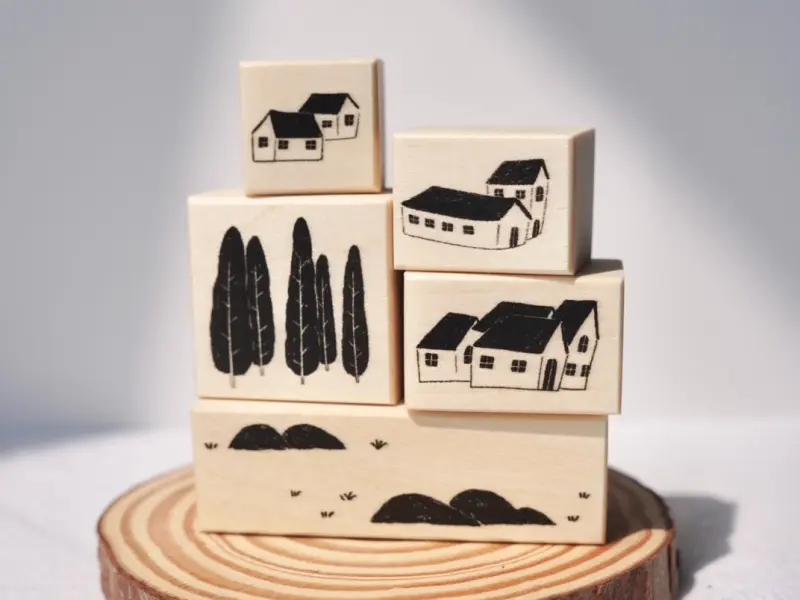 Wongyuanle Stamp Set Vol.4 - Many Houses