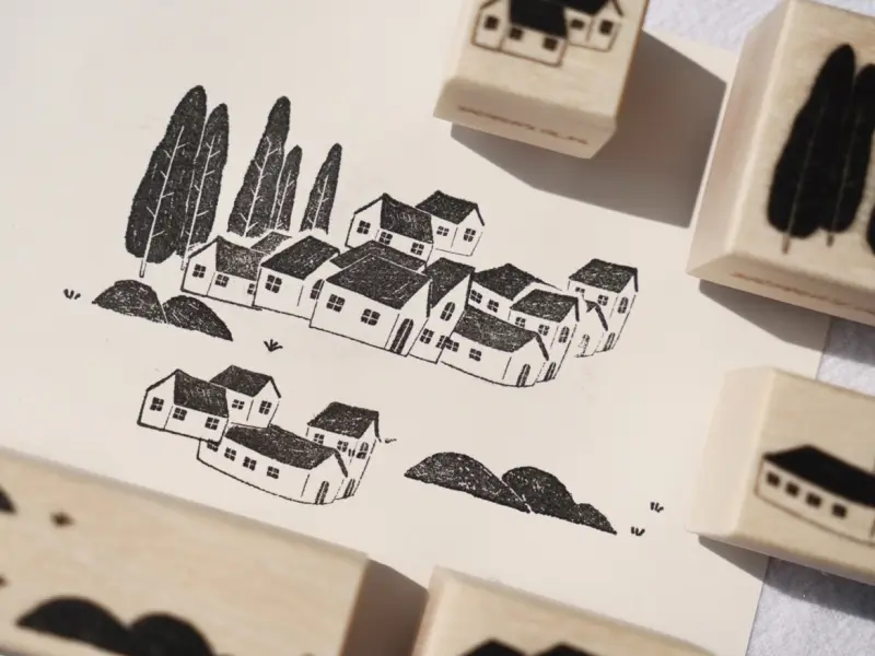 Wongyuanle Stamp Set Vol.4 - Many Houses