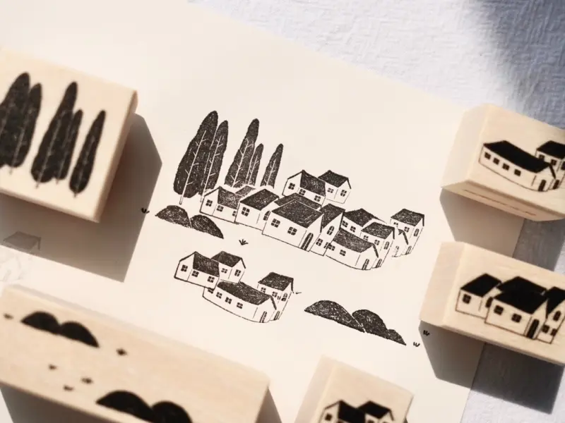 Wongyuanle Stamp Set Vol.4 - Many Houses