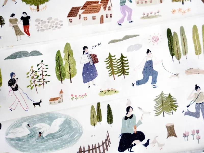Wongyuanle Washi Tape Vol.4  - In The Park