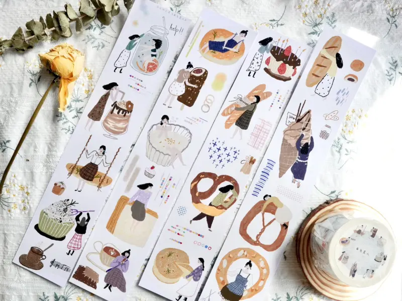 Wanle Studio Washi Tape Vol.4  - Bread Star