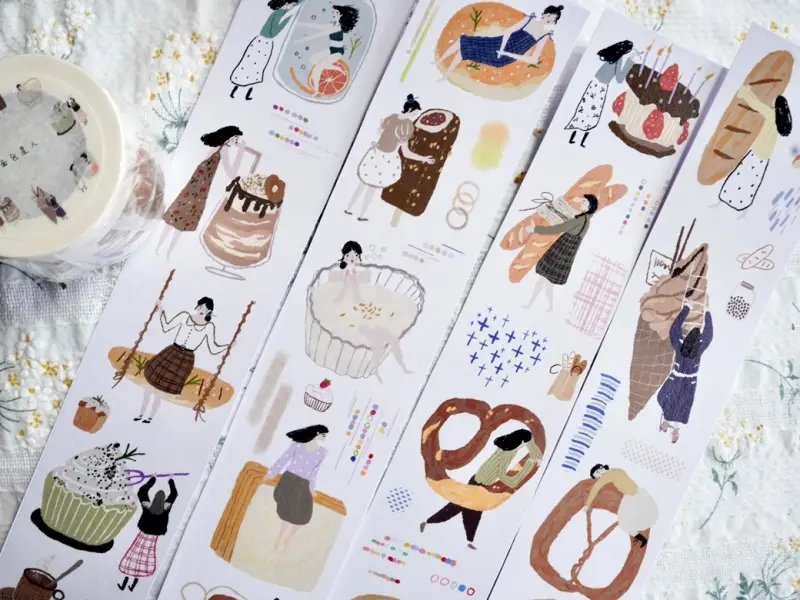 Wanle Studio Washi Tape Vol.4  - Bread Star