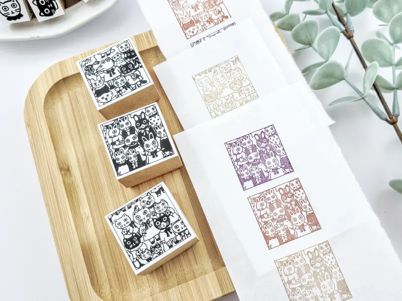 SANBY x Yumi Kitagishi Gyu Gyu Stamp - Animals