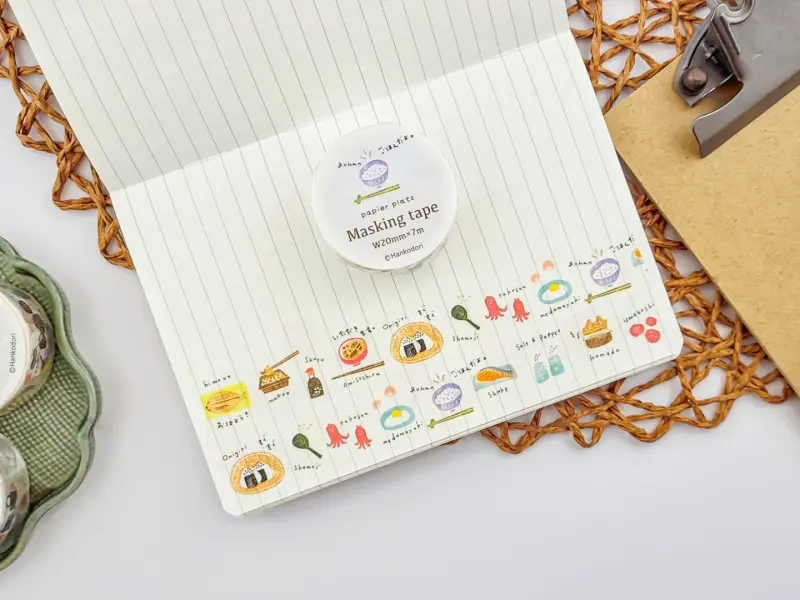 Papier Platz x Hankodori Washi Tape - Breakfast