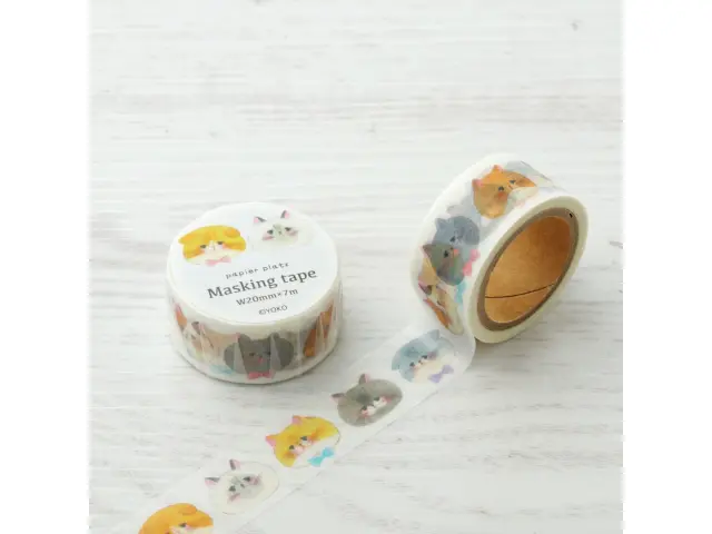 Papier Platz x YOKO Washi Tape - Cat Face