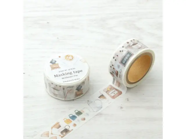 Papier Platz x Nakauchi Waka Washi Tape - Coffee