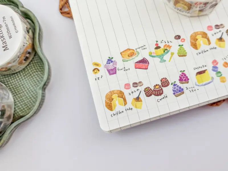 Papier Platz x Hankodori Washi Tape - Western Sweets
