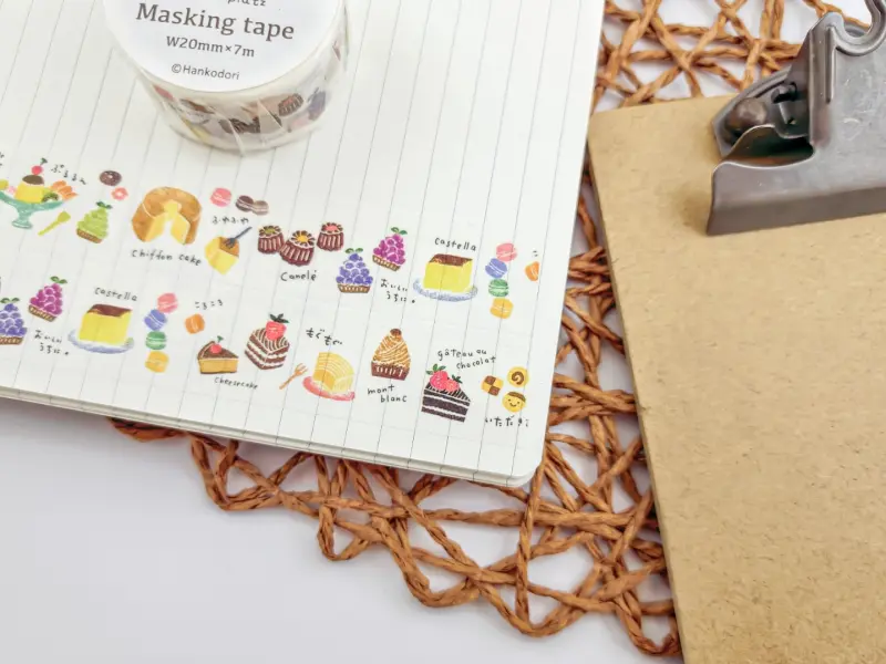 Papier Platz x Hankodori Washi Tape - Western Sweets