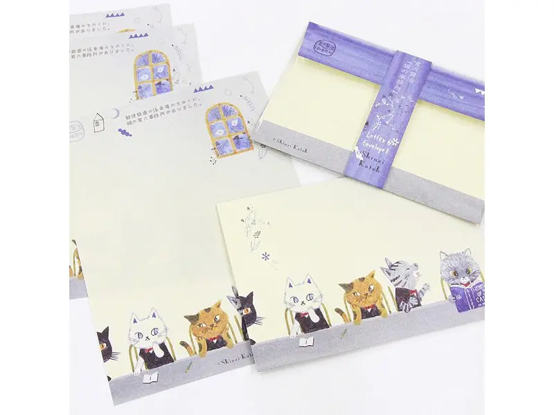 Shinzi Katoh Letter Set A5 Kenji Miyazawa - Cat Office