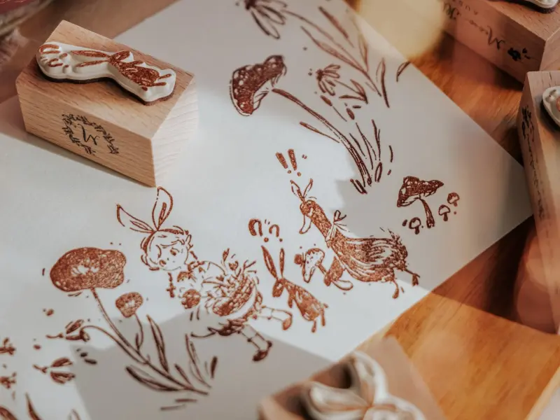 Meow Illustration Stamp Set - Once Upon a Time