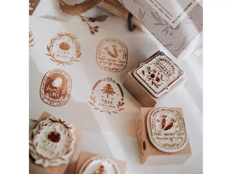 Meow Illustration Stamp Set - Farm Fresh