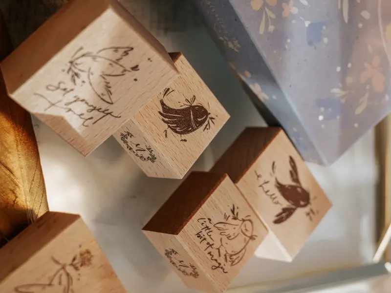 Meow Illustration Stamp Set - Love And Peace