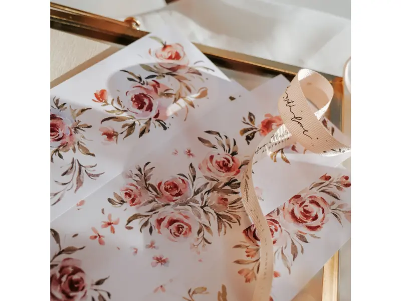 Meow Illustration Washi PET Tape - Summer Roses