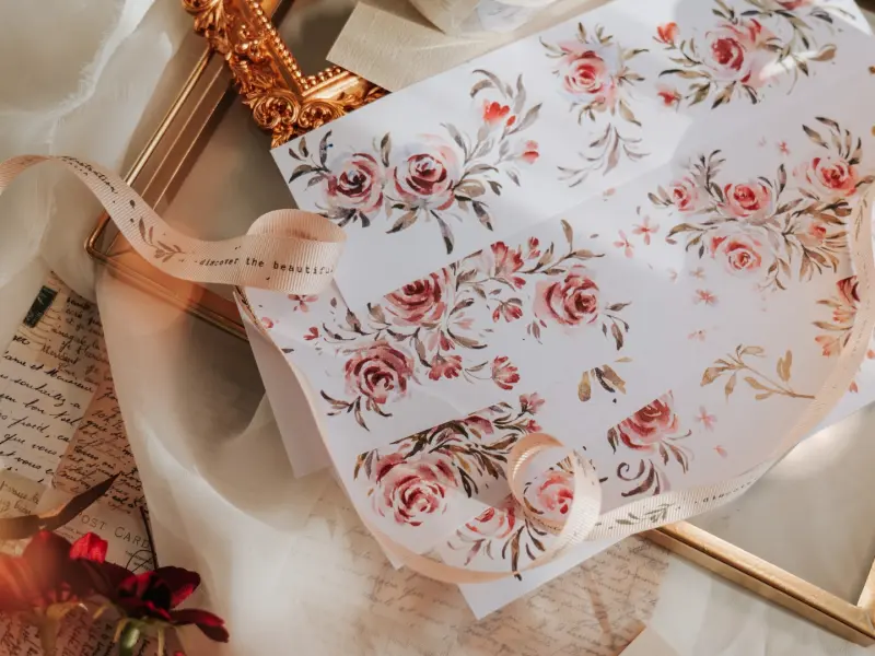 Meow Illustration Washi PET Tape - Summer Roses