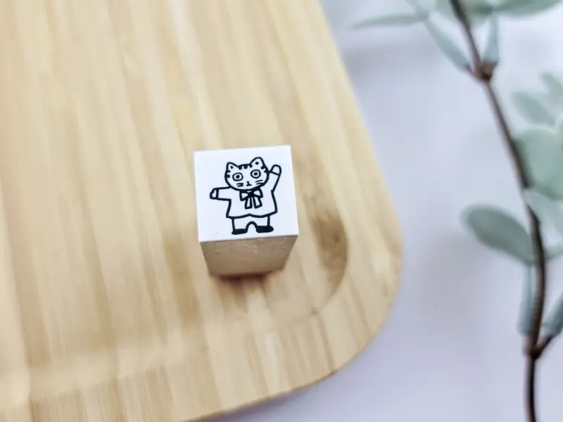 SANBY x Yumi Kitagishi Rubber Stamp Cat - Chibi 12