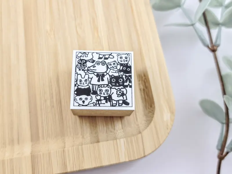 SANBY x Yumi Kitagishi Gyu Gyu Stamp - Animals