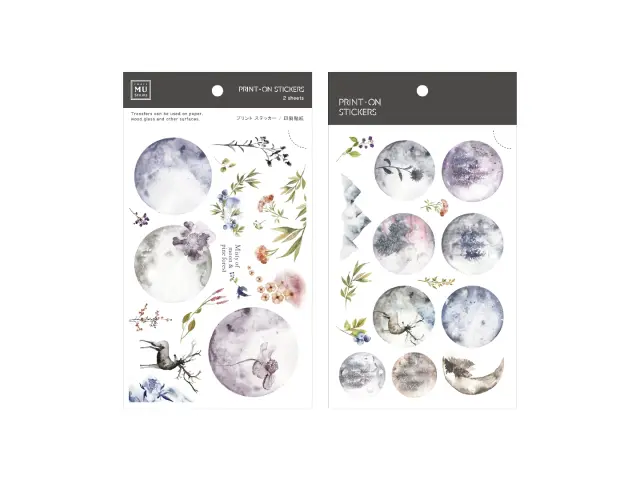 MU Print-On Transfer Stickers 226 - Misty Pineforest