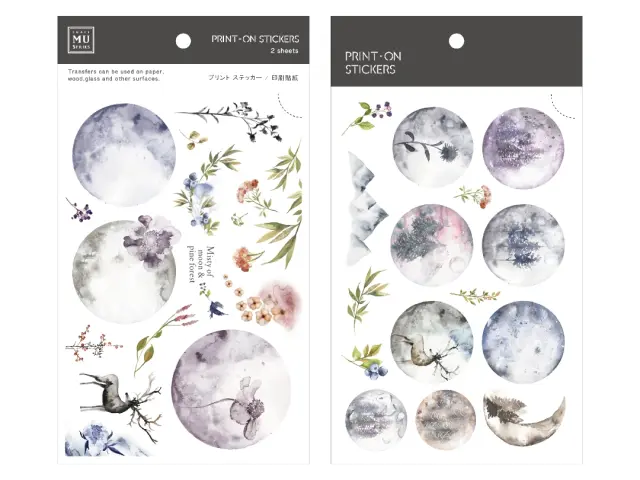 MU Print-On Transfer Stickers 226 - Misty Pineforest