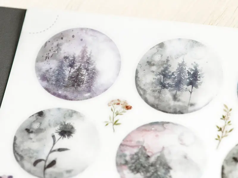 MU Print-On Transfer Stickers 226 - Misty Pineforest