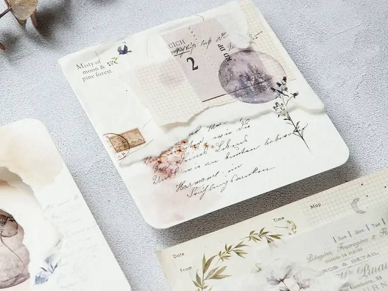 MU Print-On Transfer Stickers 226 - Misty Pineforest