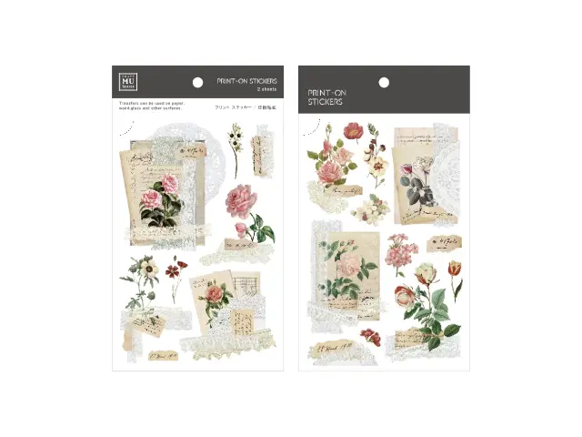 MU Print-On Transfer Stickers 228 - Vintage Tags 01