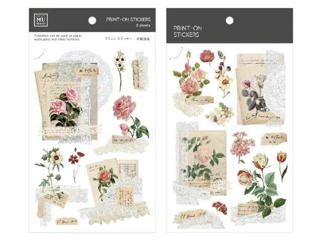 MU Print-On Transfer Stickers 228 - Vintage Tags 01