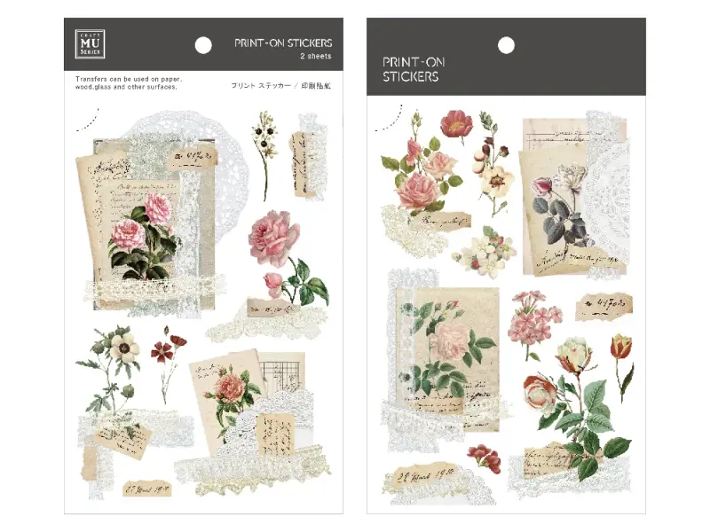 MU Print-On Transfer Stickers 228 - Vintage Tags 01