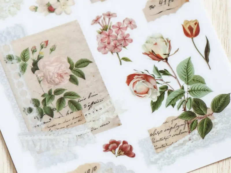 MU Print-On Transfer Stickers 228 - Vintage Tags 01