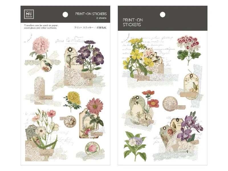 MU Print-On Transfer Stickers 230 - Vintage Tags 03