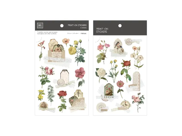 MU Print-On Transfer Stickers 231 - Vintage Tags 04