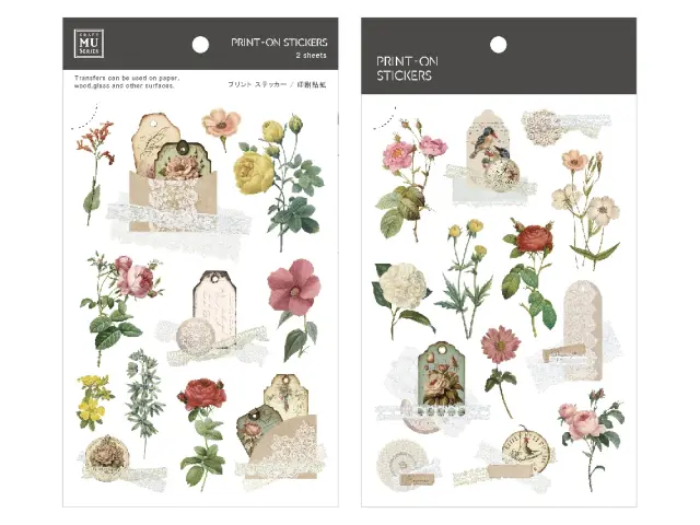 MU Print-On Transfer Stickers 231 - Vintage Tags 04