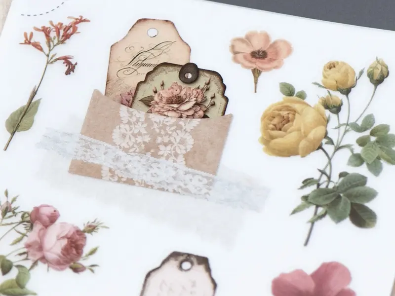 MU Print-On Transfer Stickers 231 - Vintage Tags 04