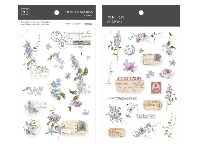 MU Print-On Transfer Stickers 233 - Hint Of Blue