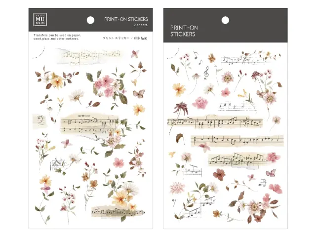 MU Print-On Transfer Stickers 234 - Moderato