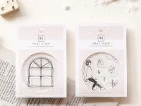 MU Clear Stamp Set Story 003 - Snow Scene By The Window