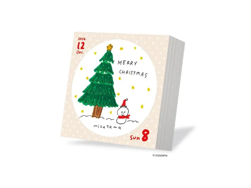 Mizutama Day To Day 2024 Tear-Off Calendar 366 Days
