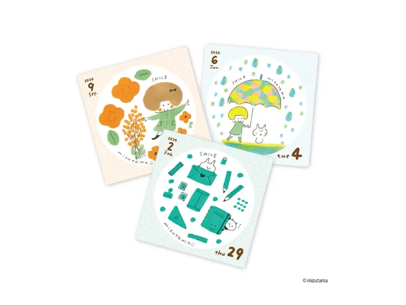 Mizutama Day To Day 2024 Tear-Off Calendar 366 Days