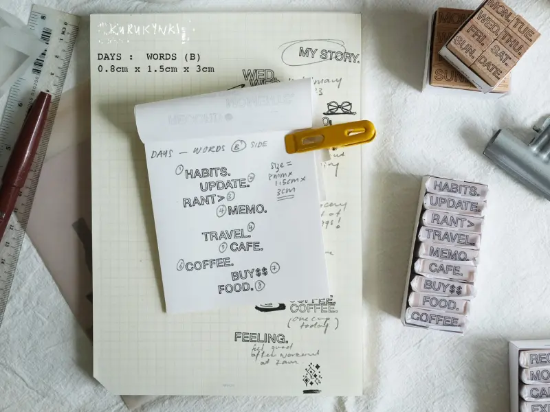 Kurukynki Stamp Set - Words
