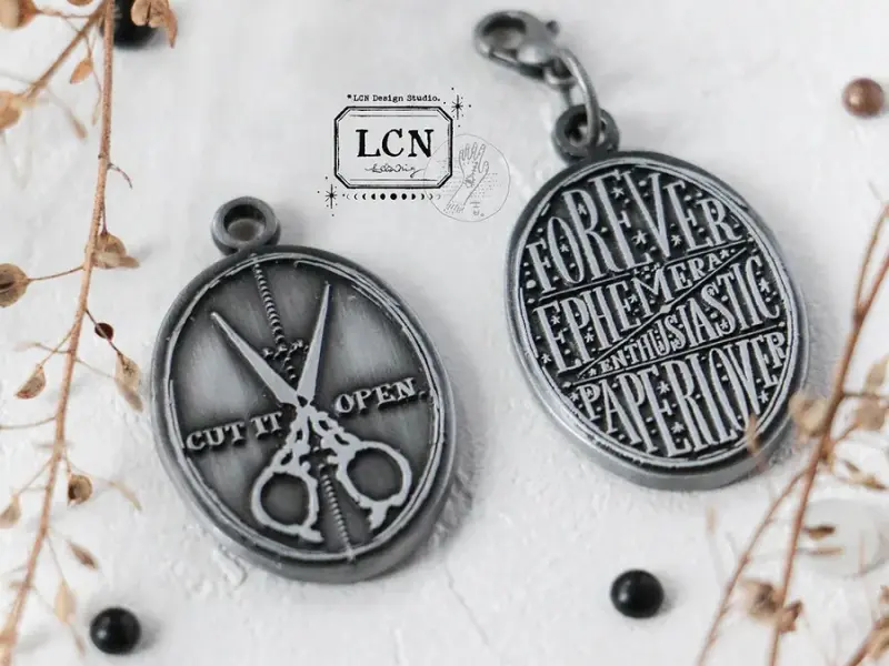 LCN Double Sided Metal Charm - Paperlover