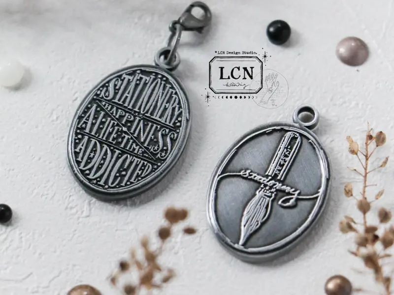 Pre-Order LCN Double Sided Metal Charm - Stationery Addicted