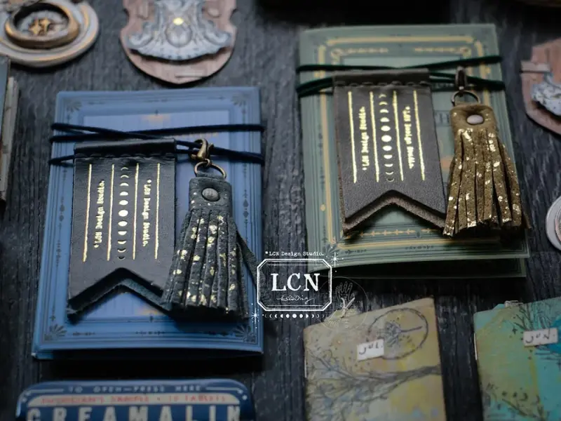 Pre-Order LCN x Ample Leather Pennant And Tassel Set - Deep Sky