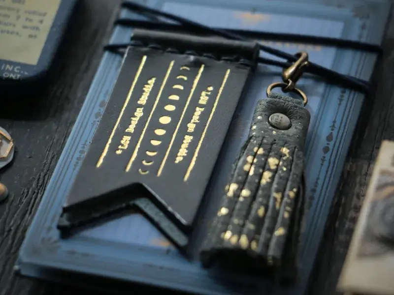 Pre-Order LCN x Ample Leather Pennant And Tassel Set - Deep Sky