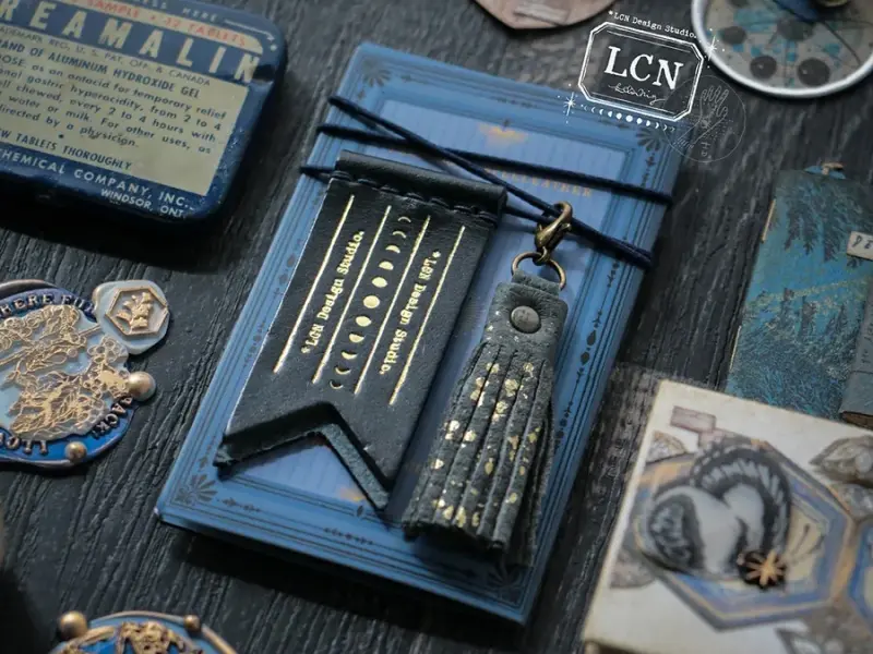 Pre-Order LCN x Ample Leather Pennant And Tassel Set - Deep Sky