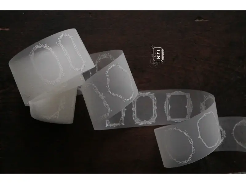 LCN Matte PET Tape - Retro Frames White