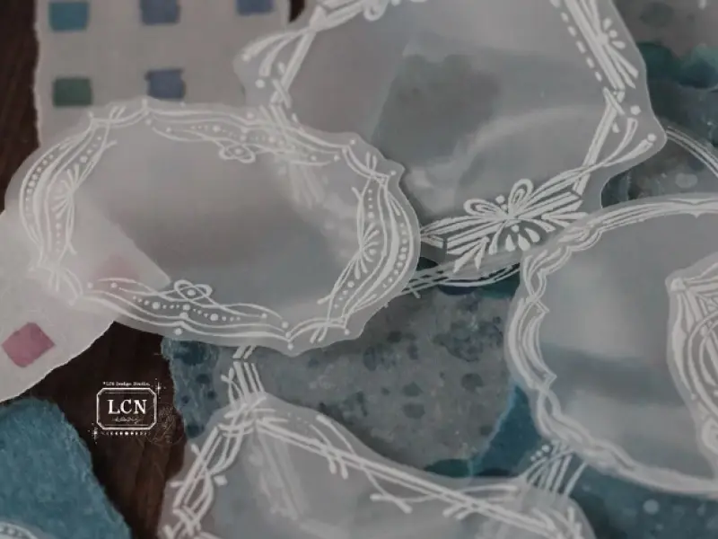 LCN Matte PET Tape - Retro Frames White