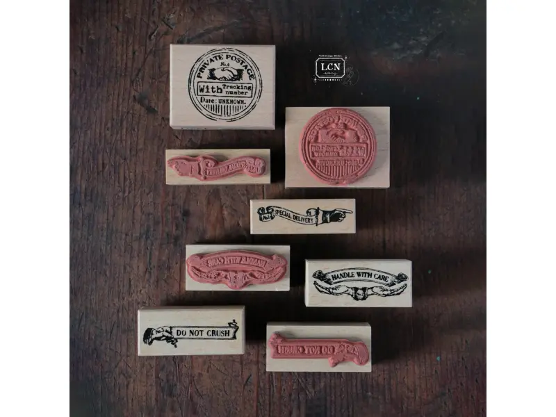 LCN Postal Signs Rubber Stamp - Set 3