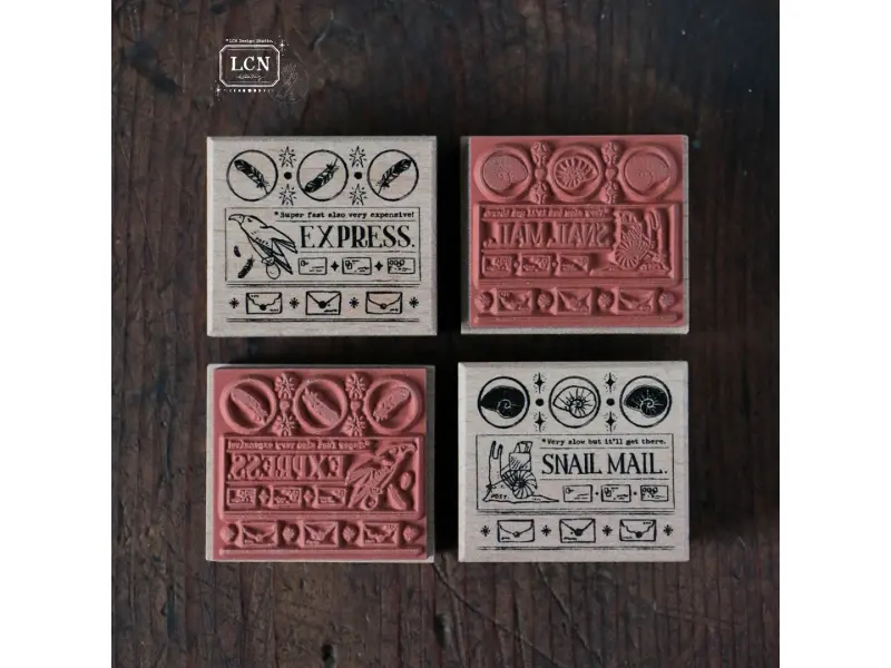LCN Postal Signs Rubber Stamp - Set 1