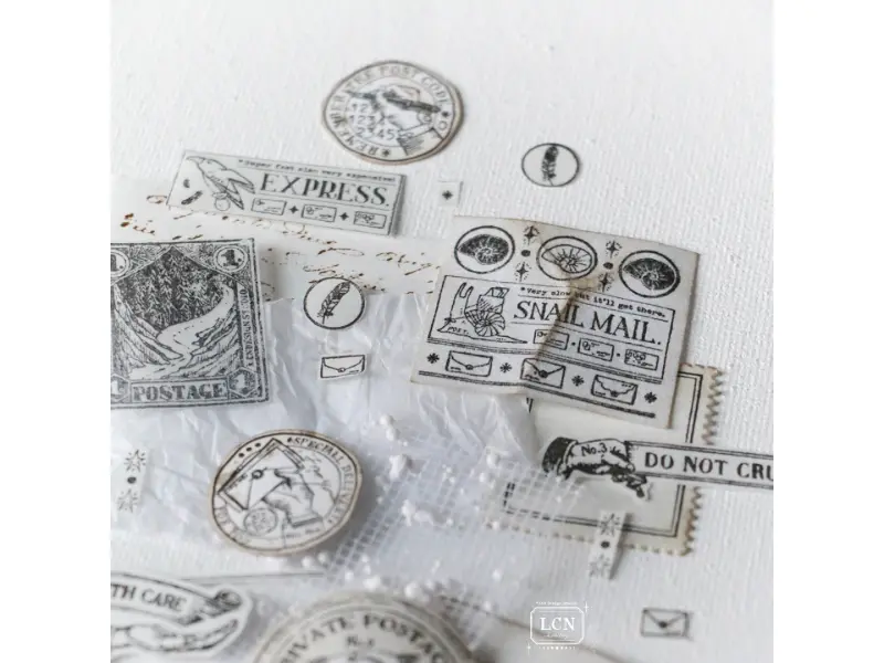 LCN Postal Signs Rubber Stamp - Set 1